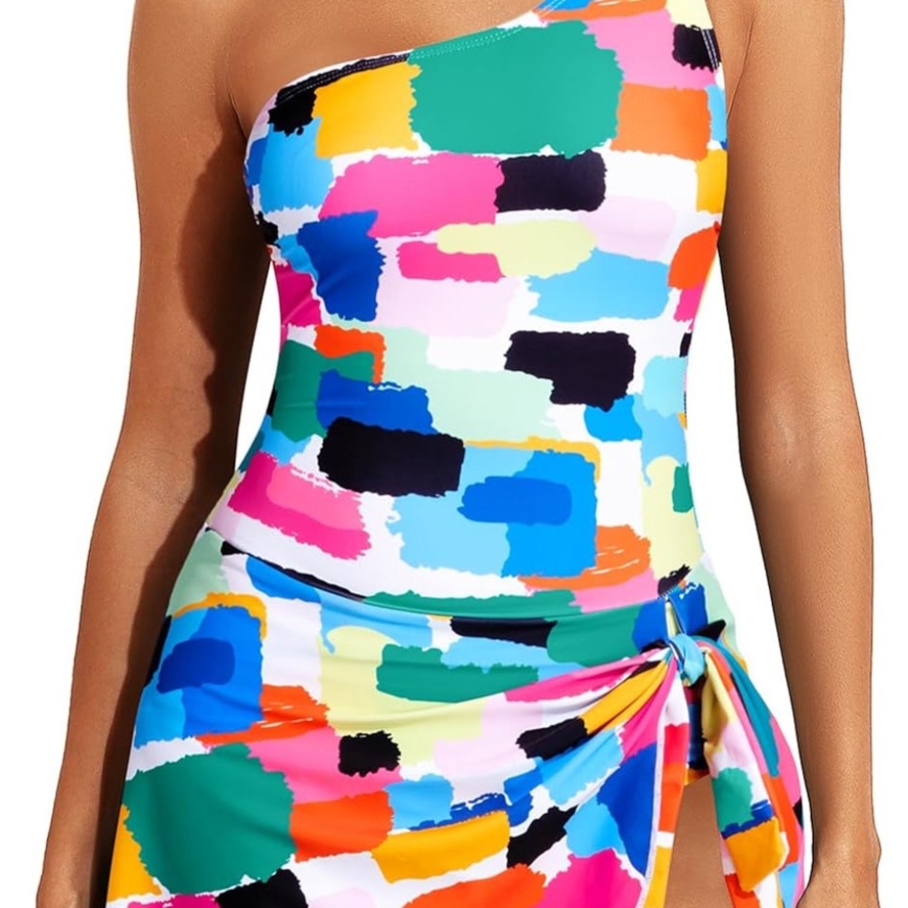 Colorful Piece Womens Swimsuit size M